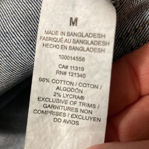 Dynamite Blue Denim Stretch Pencil Skirt Medium - Picture 9 of 9